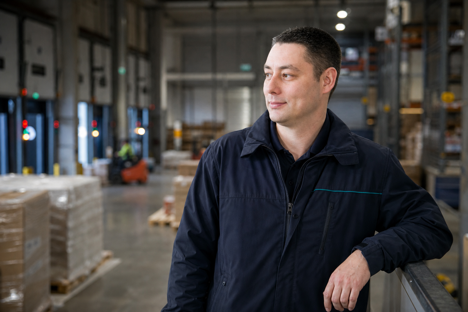 Ilja Patruhin logistiikkaterminaalissa